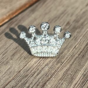 Crown-Shaped Sneaker Shoelace Rhinestone Charm